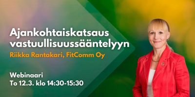 Ajankohtaiskatsaus vastuullisuussääntelyyn